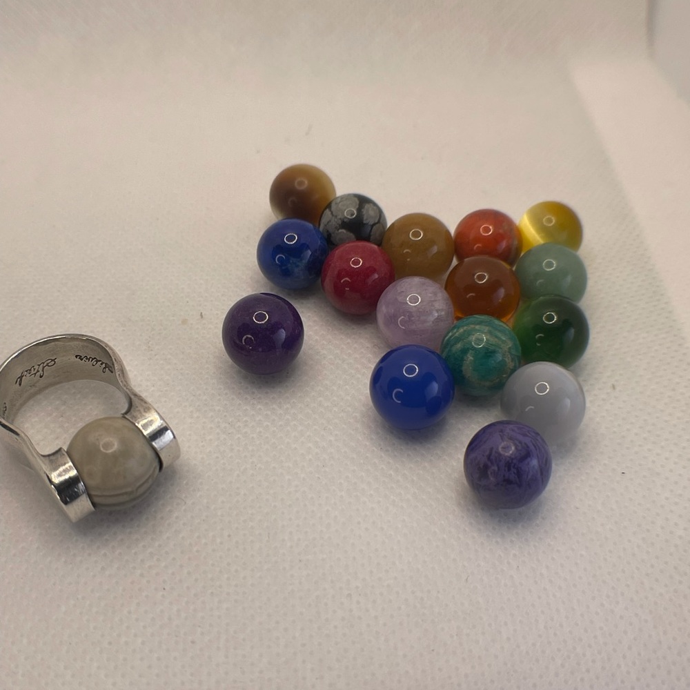 Multicolor Sterling Silver Ring - image 7